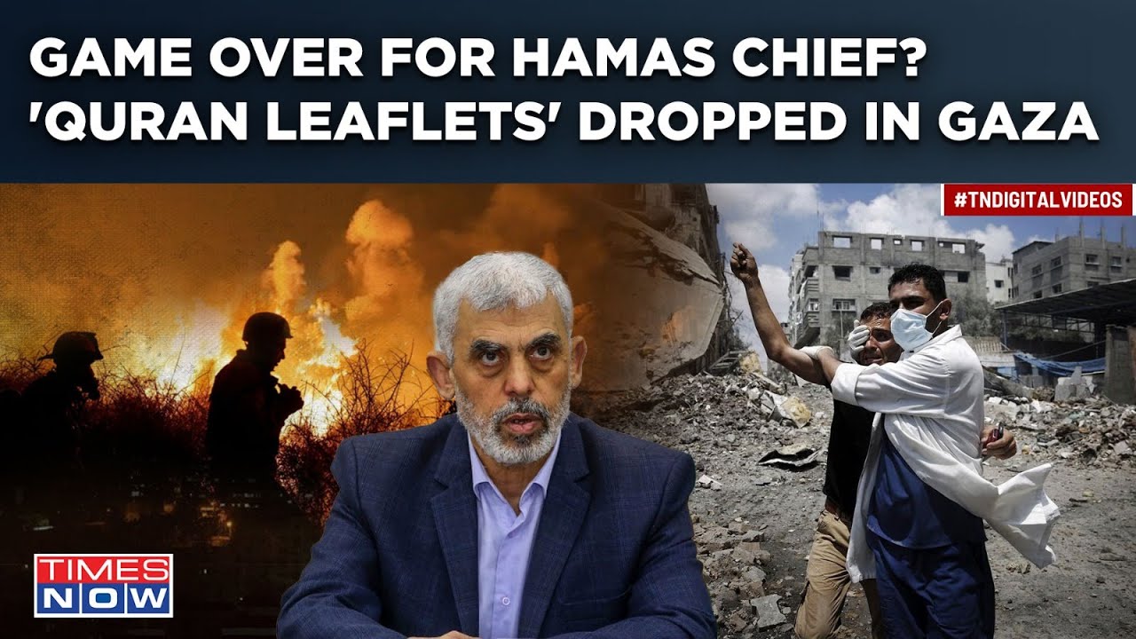Game Over For Hamas Chief Sinwar? 'Quran Leaflets' Dropped In Gaza| IDF Sweeps Through Khan Younis