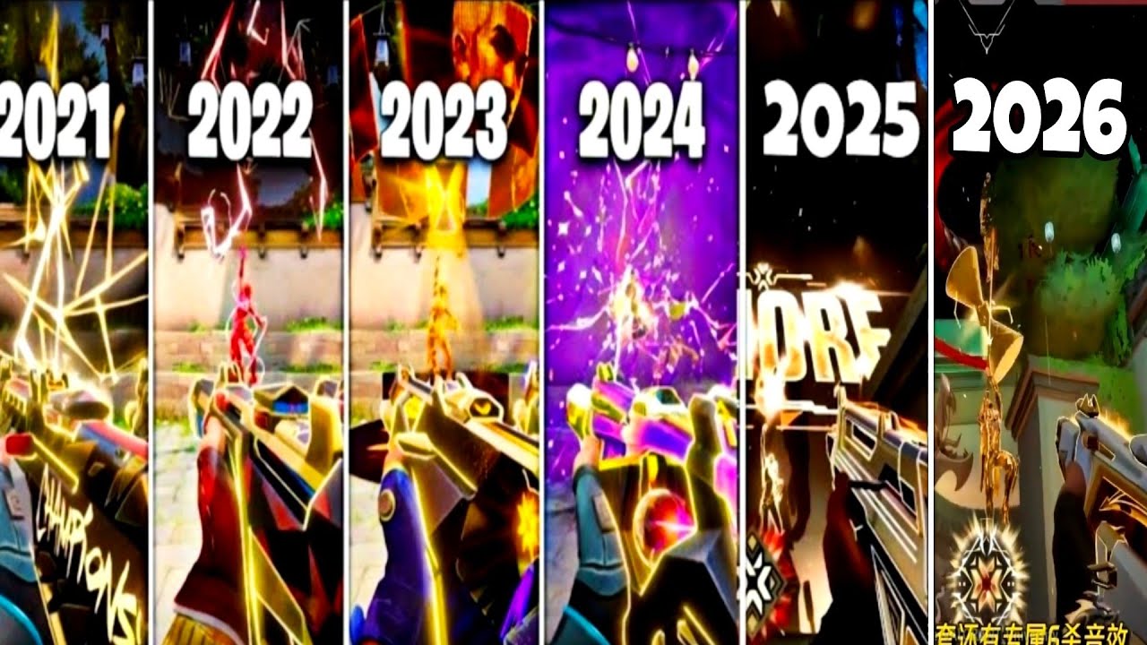 Valorant All Champions Skins Finishers Comparison (2021- 2026)
