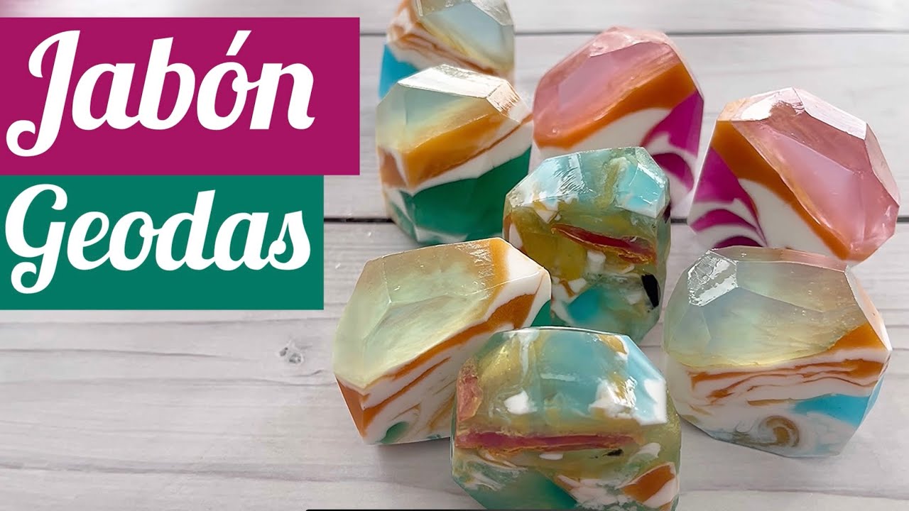 💎Jabón geodas 💎/Gem stone melt and pour soap