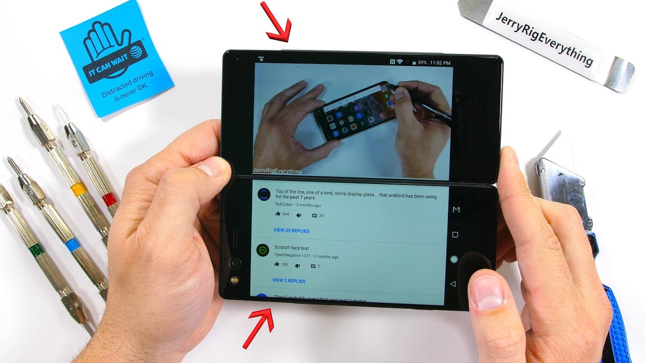 A DUAL SCREEN Smart Phone?! - Durability Test