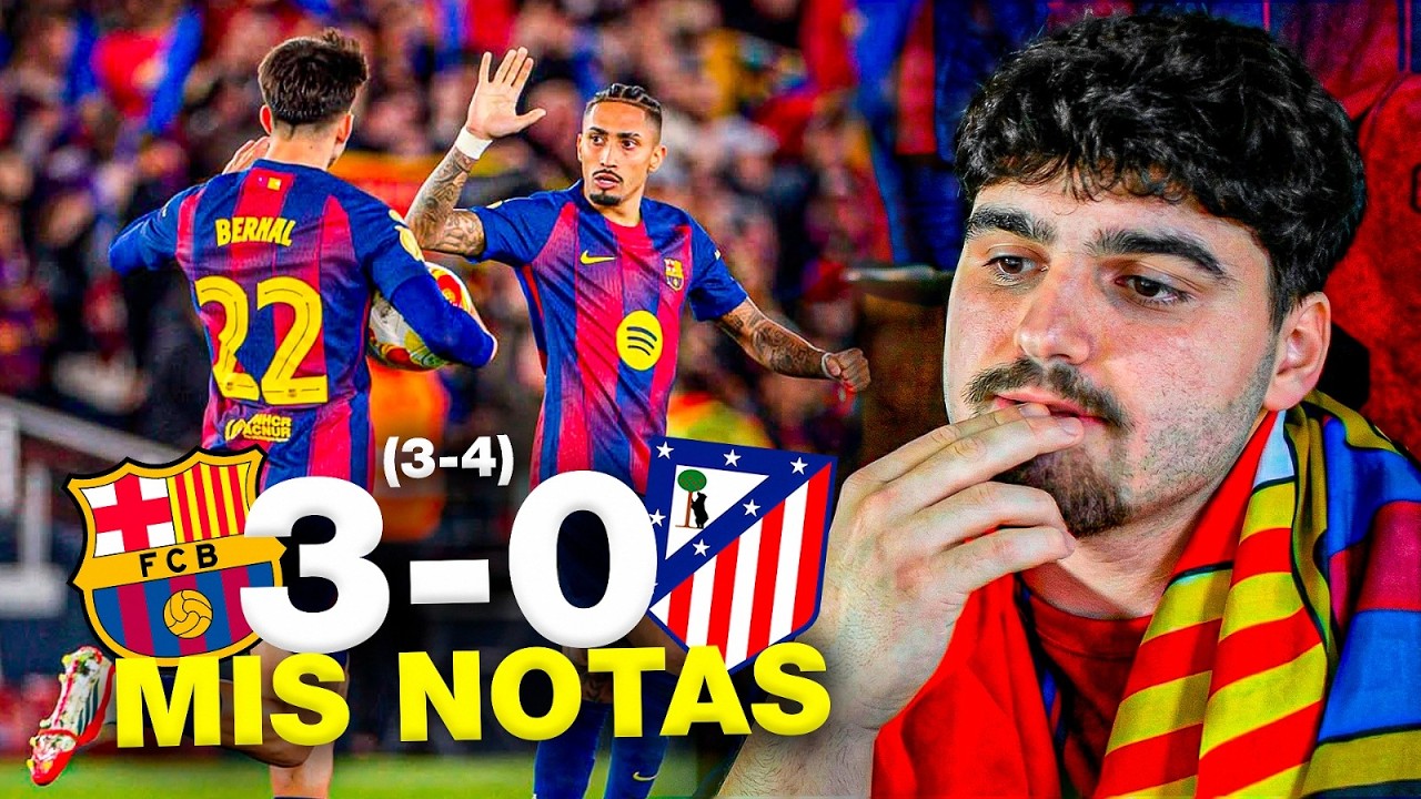 MIS NOTAS: EL BARÇA GANA 3-0 PERO CAE ELIMINADO DE COPA