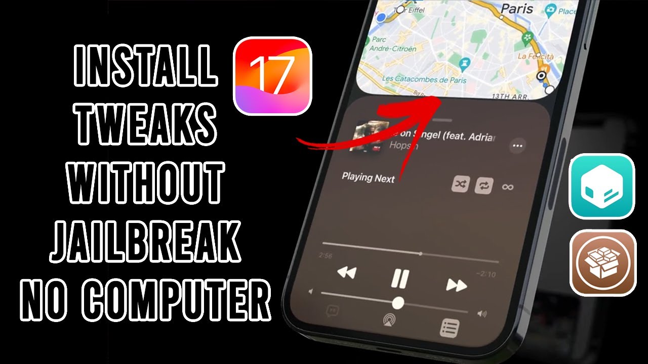 How to Install Tweaks Cydia/Sileo on iOS 17 No Computer | Inject Tweaks on iPhone No Jailbreak