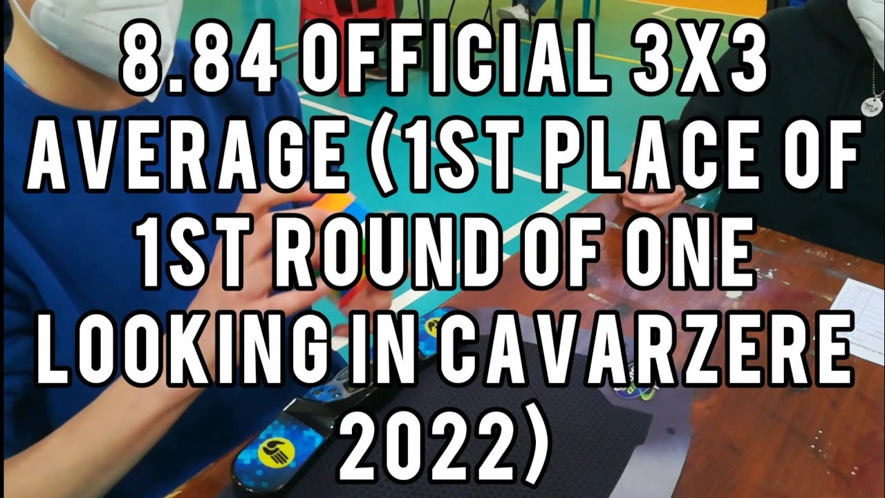 8.84 Official 3x3 Average