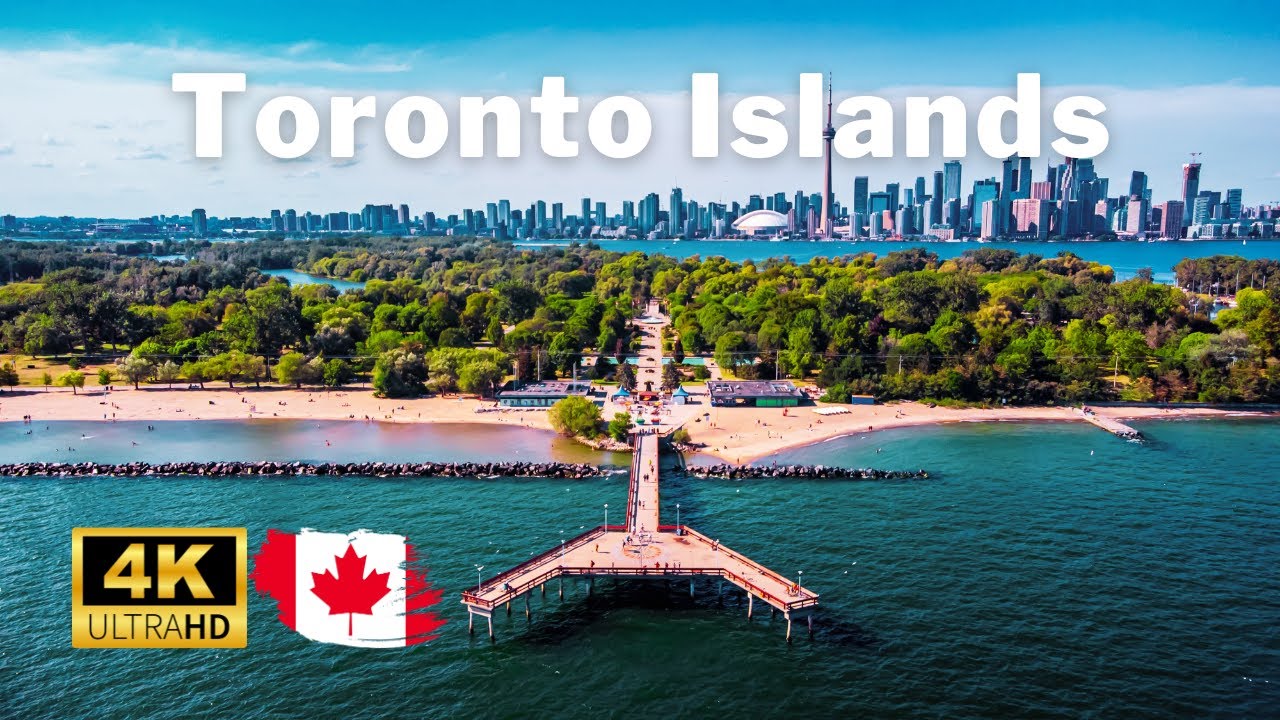 Toronto from Above: 4K Drone Views - Hanlan's Point, Centre Island, Ward's Island 🚁🏝️