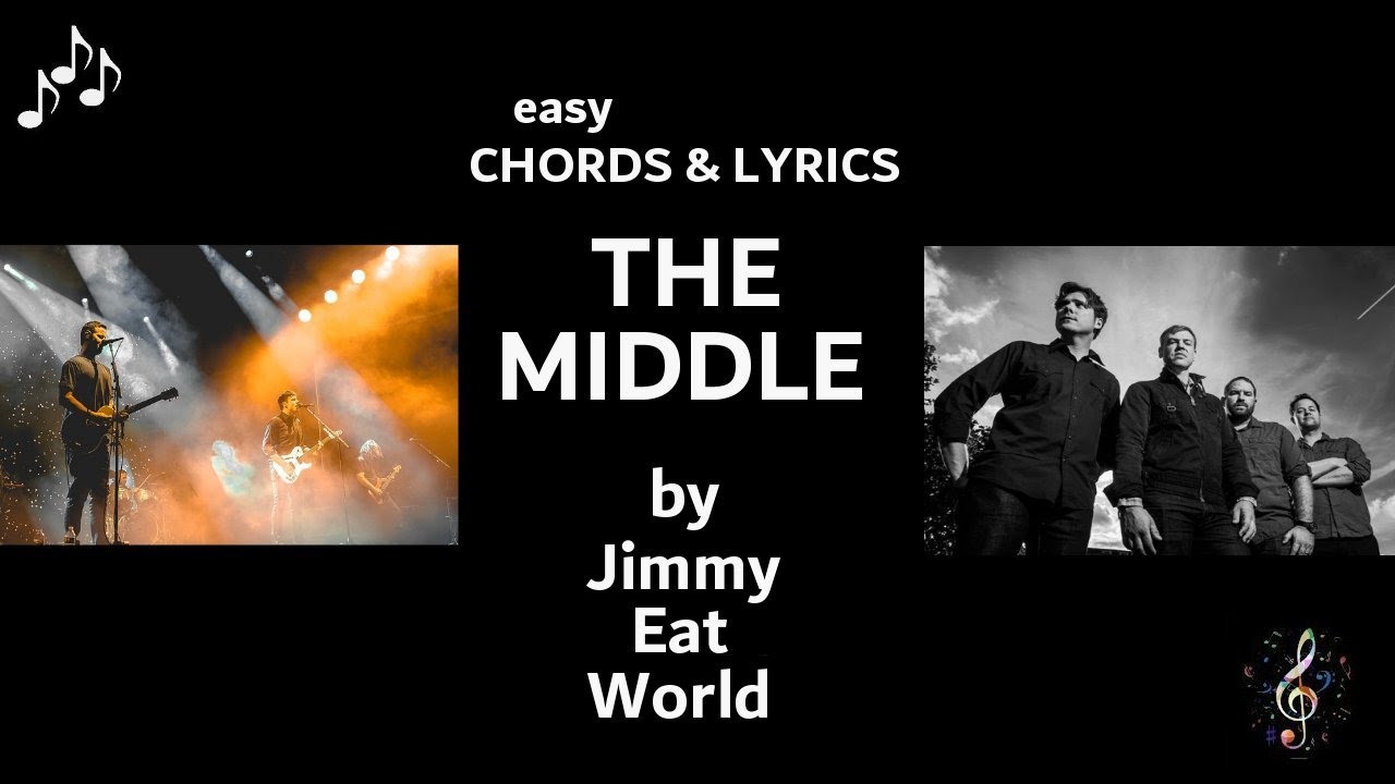 The Middle by Jimmy Eat World - Easy Guitar Chords and Lyrics  (Capo 2)