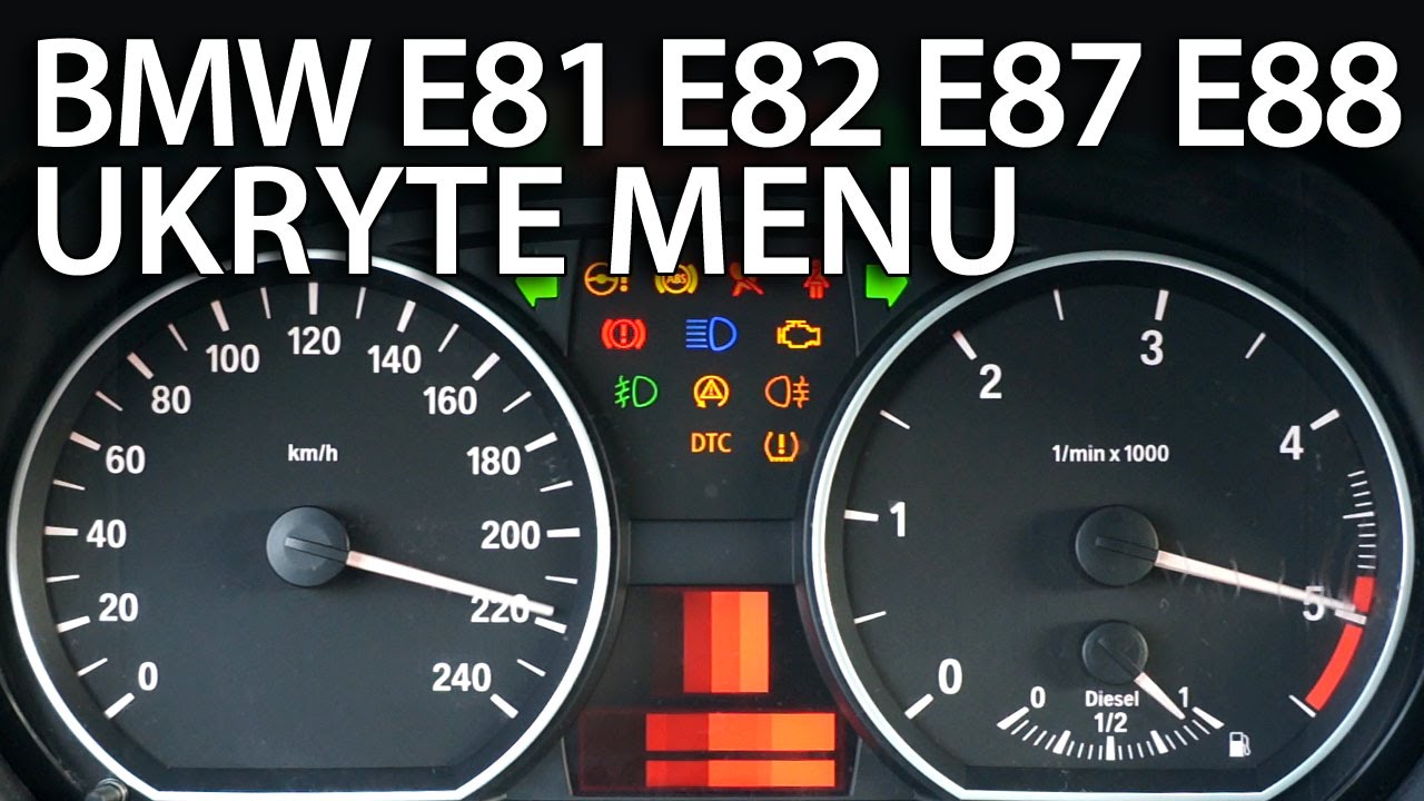 Ukryte menu BMW Seria 1 (E81 E82 E87 E88 tryb serwisowy OBC, diagnostyka)