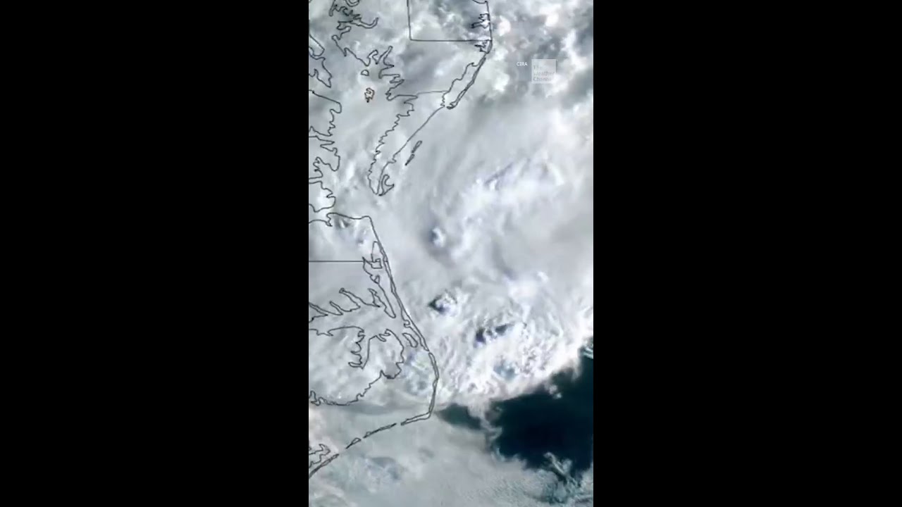 Coastal Low Swirls Off Mid-Atlantic Coast