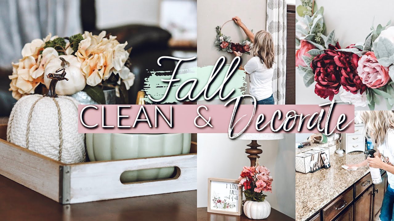 DECORATE WITH ME FOR FALL|SPEED CLEANING MOTIVATION|FALL DECORATING IDEAS 2019