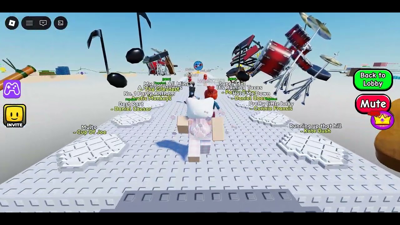Playing lyrical obby