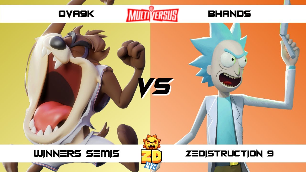 ZEDISTRUCTION 9 Winners Semis OVA9k (Taz) vs Bhands (Rick) MultiVersus Tournament