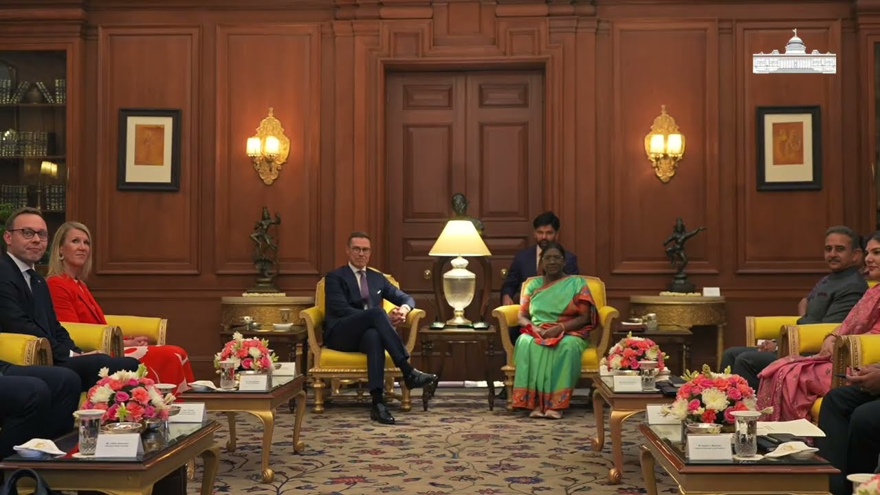 President of Republic of Finland Mr Alexander Stubb met President Droupadi Murmu