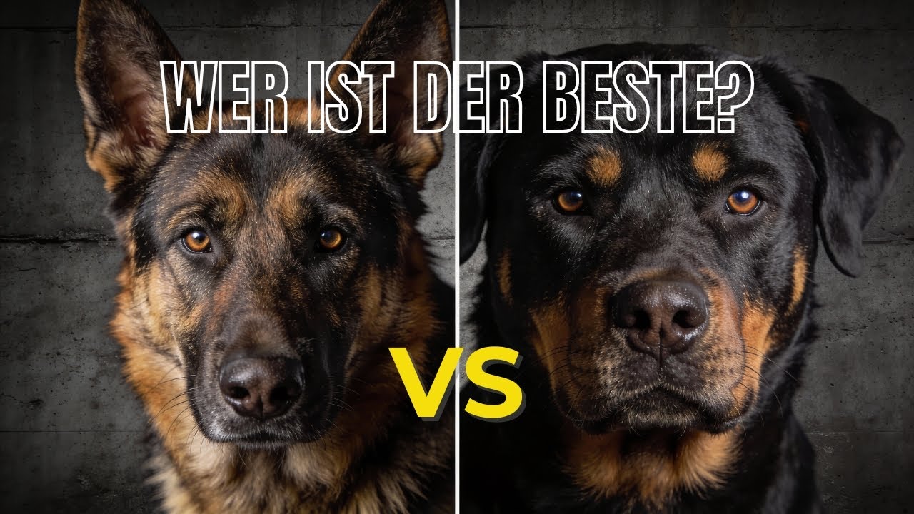 Sch&auml;ferhund vs. Rottweiler: Wer sch&uuml;tzt BESSER? (Anf&auml;nger-Warnung ⚠️)