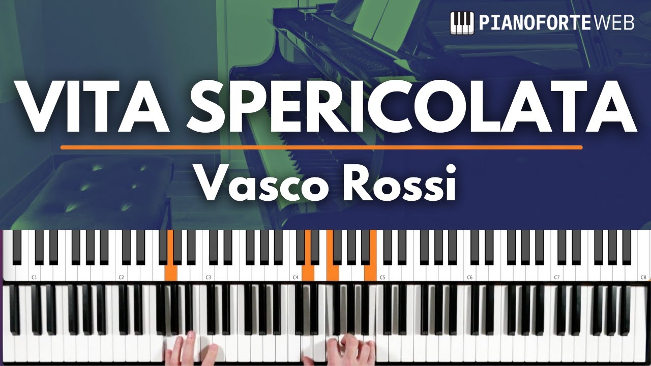 VITA SPERICOLATA - Vasco Rossi (Tutorial Pianoforte) 🎹