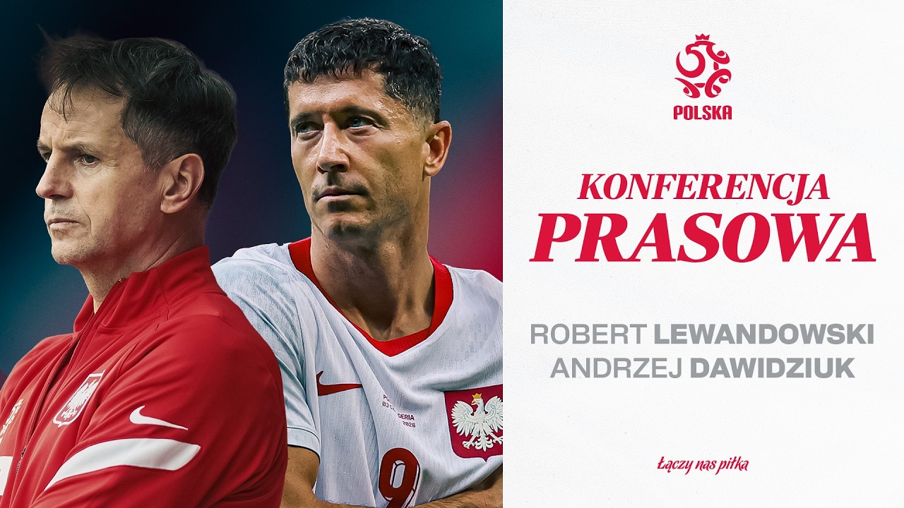ROBERT LEWANDOWSKI I ANDRZEJ DAWIDZIUK NA KONFERENCJI PRASOWEJ REPREZENTACJI POLSKI (NA ŻYWO) ⚪🔴