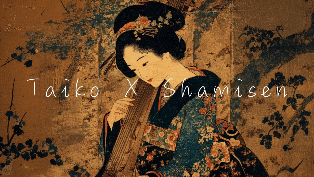 和BGM 🎧 Quiet Shamisen Resonance｜Taiko × Shamisen｜静かに染みる和の余韻
