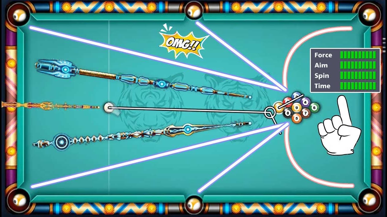 9 ball pool 😮 Legendary Cue Max ✔ Force - Aim - Spin - Time 8 ball pool Miniclip