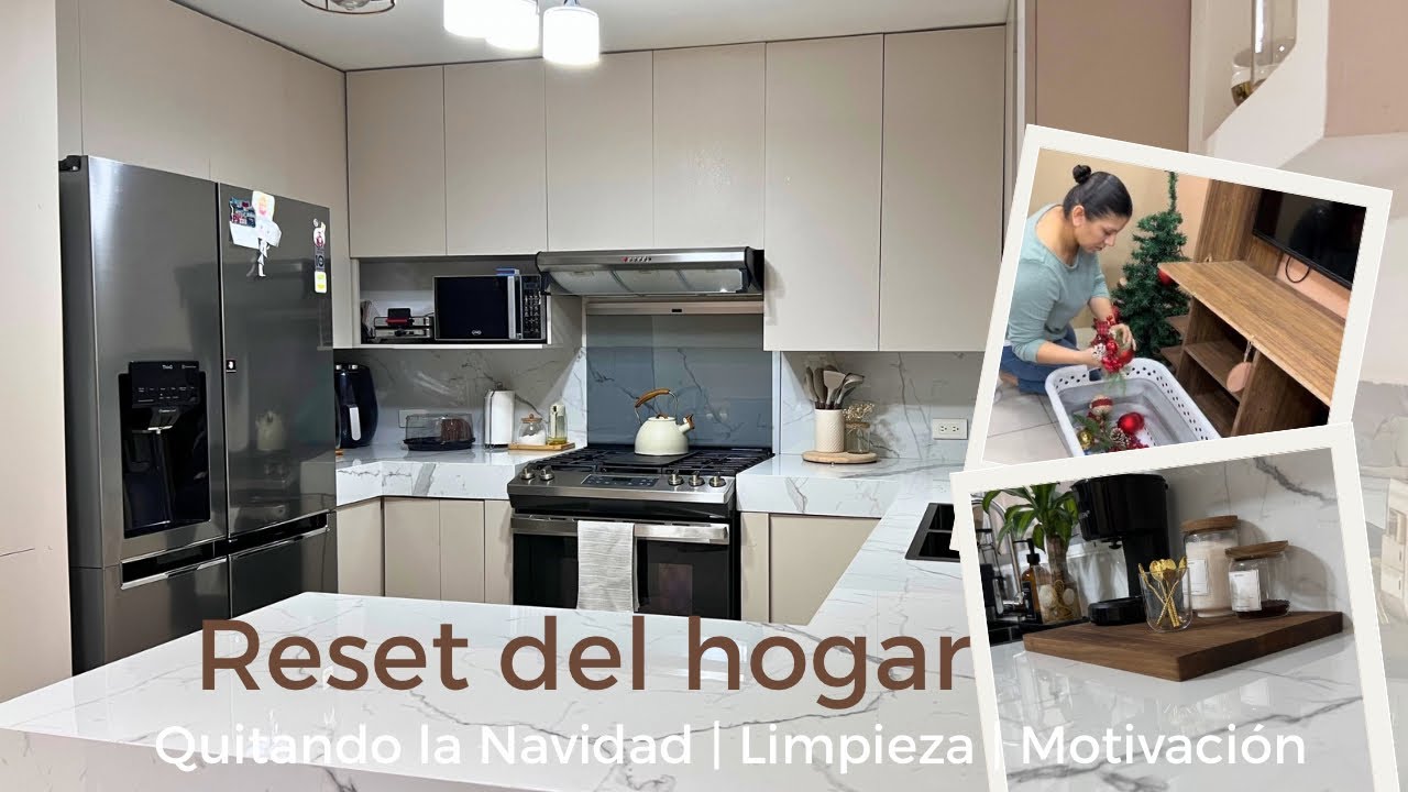 RESET DEL HOGAR 🧽🧺🫧 | quitamos la Navidad 🎄|  Limpia conmigo + Nuevos comienzos. ✨