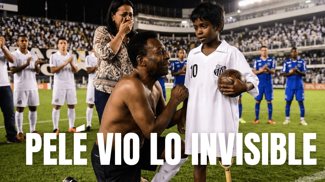 80.000 personas esperaban un gol de Pelé, pero él solo miraba a un niño en la banda