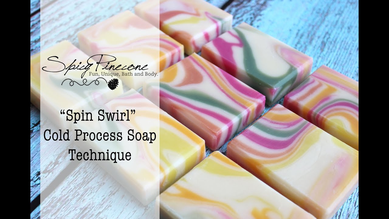 Spin Swirl - Cold Process Soap Technique
