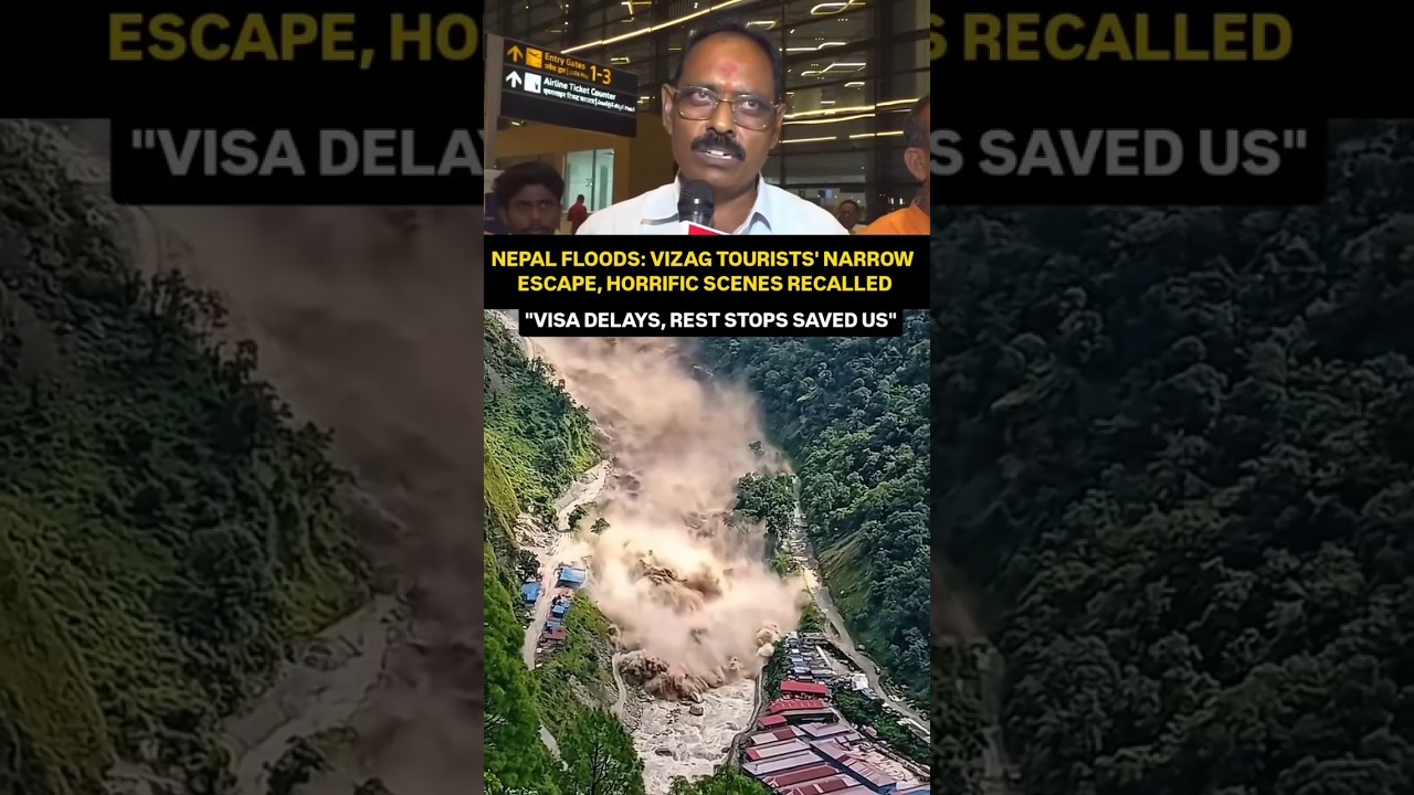 ⚠️ A Warning Saved 28 Lives! #vizag #nepalfloods #nepal #breakingnews #rescueoperation #floods #news