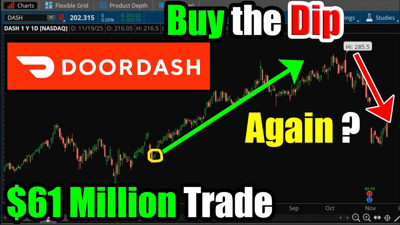 Сделка на $61 млн по акциям DoorDash (DASH): стоит ли снова покупать на падении?