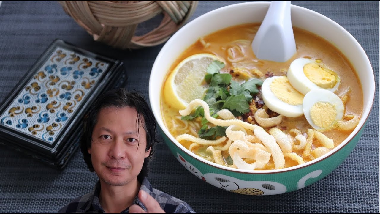 Burmese coconut chicken noodle | Ohn no khao swe | အုန်းနို့ခေါက်ဆွဲ