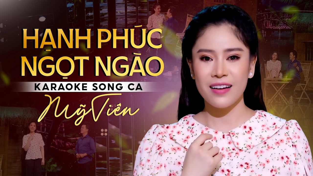 Karaoke Tân Cổ Hạnh Phúc Ngọt Ngào - Thiếu Kép ✔ Song ca cùng Mỹ Tiên