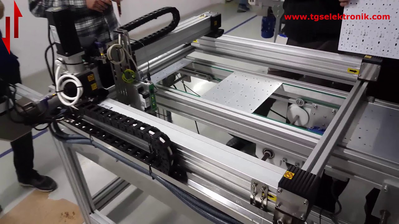 TGStraverse Sistem TIJ Yazıcı İle Karekod Uygulaması Çift Eksen Travers Sistem Two Axis Traverse