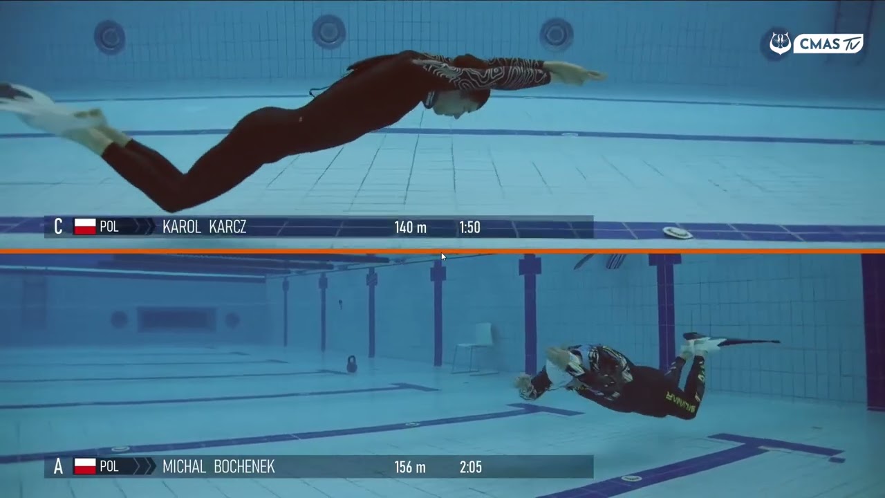 Michał Bochenek DYN DAY4 - 14th World Championship Freediving Indoor 2024