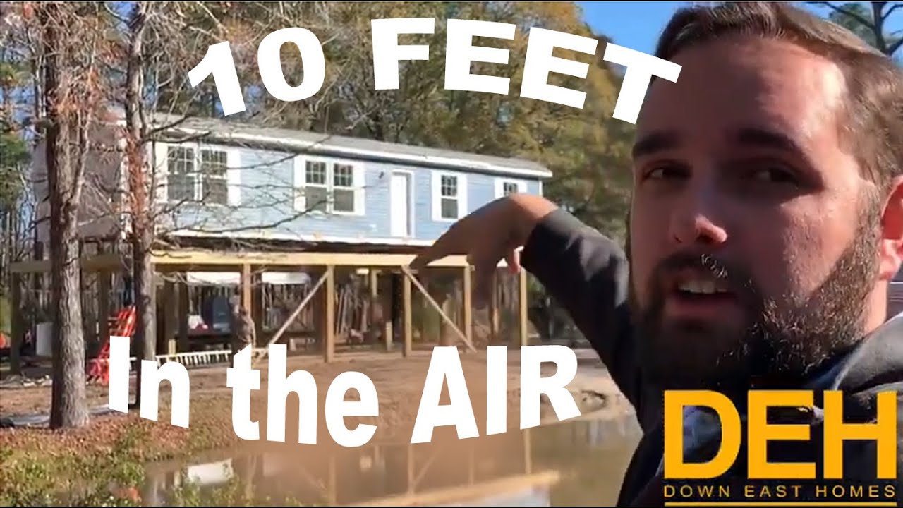 10 FOOT IN THE AIR!!!  Piling Modular - Home Tour