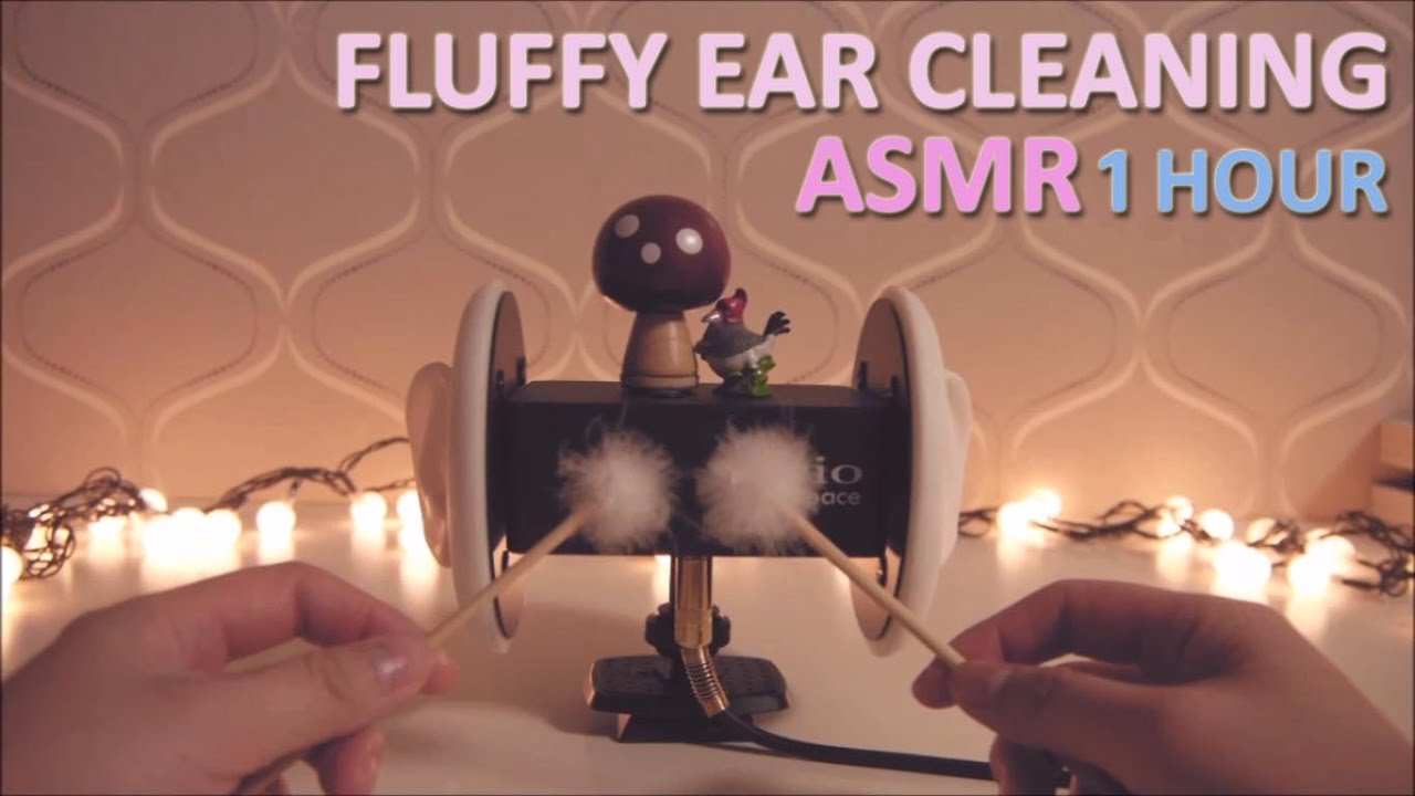ASMR. 솜털귀청소 1 Hour Fuffly Ear Cleaning (No Talking)