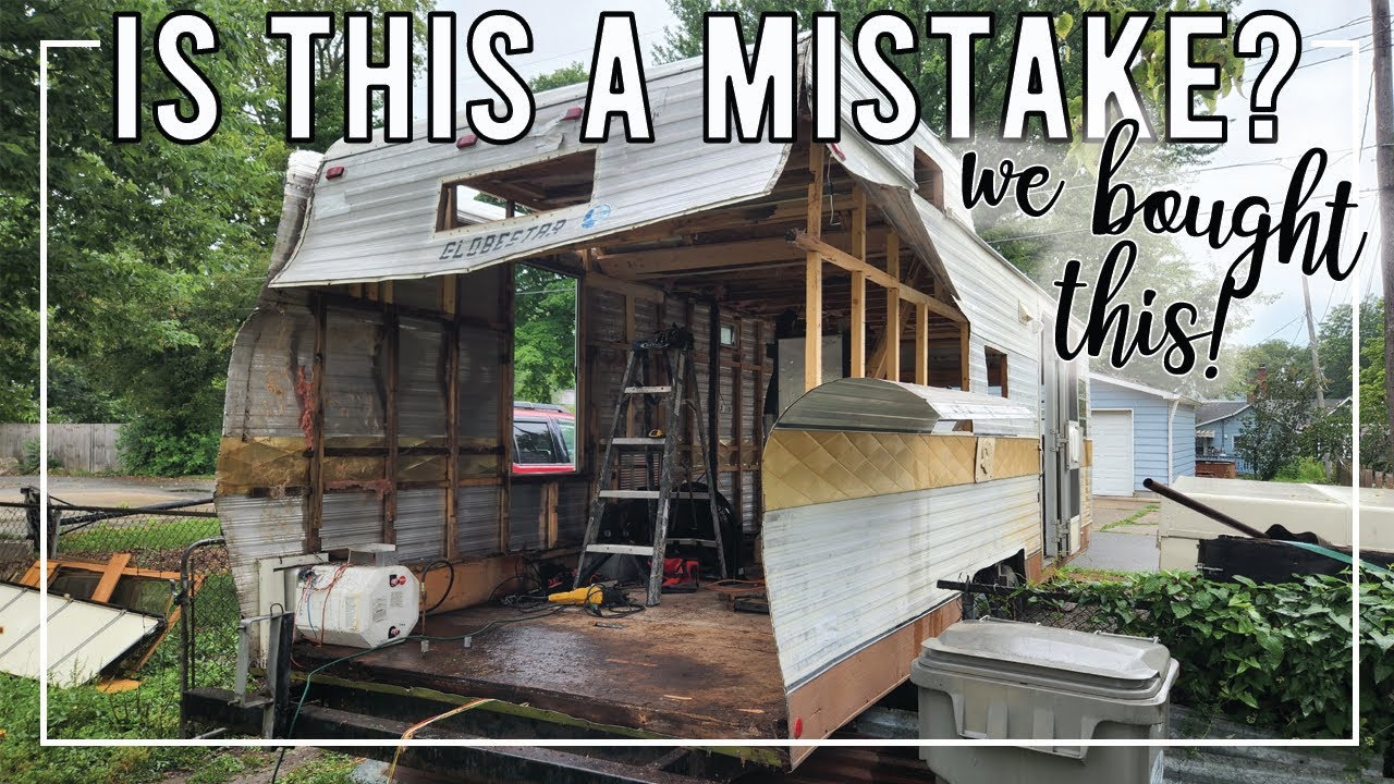 REBUILDING THE BACK OF THE CAMPER (EP. 9): We had a massive water leak to be addressed!