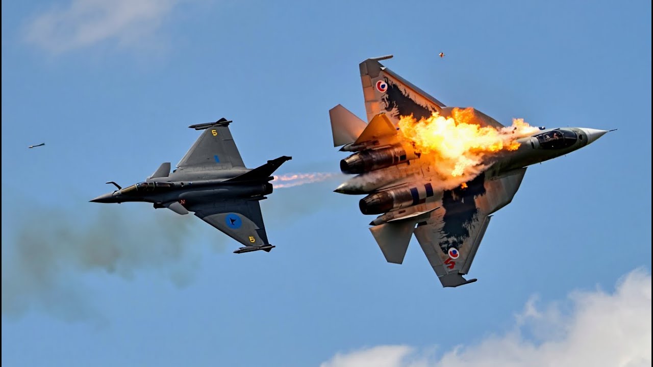 3 MINUTES AGO! Ukrainian French RAFALE Shoots Down Russian SU-57 – Putin’s Stealth Jet HUMILIATED!