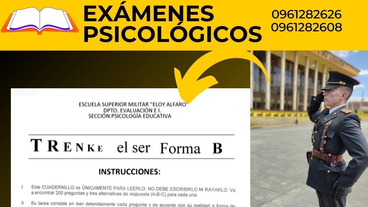Exámenes Reales : Personalidad para #FuerzasArmadas , TRENKE