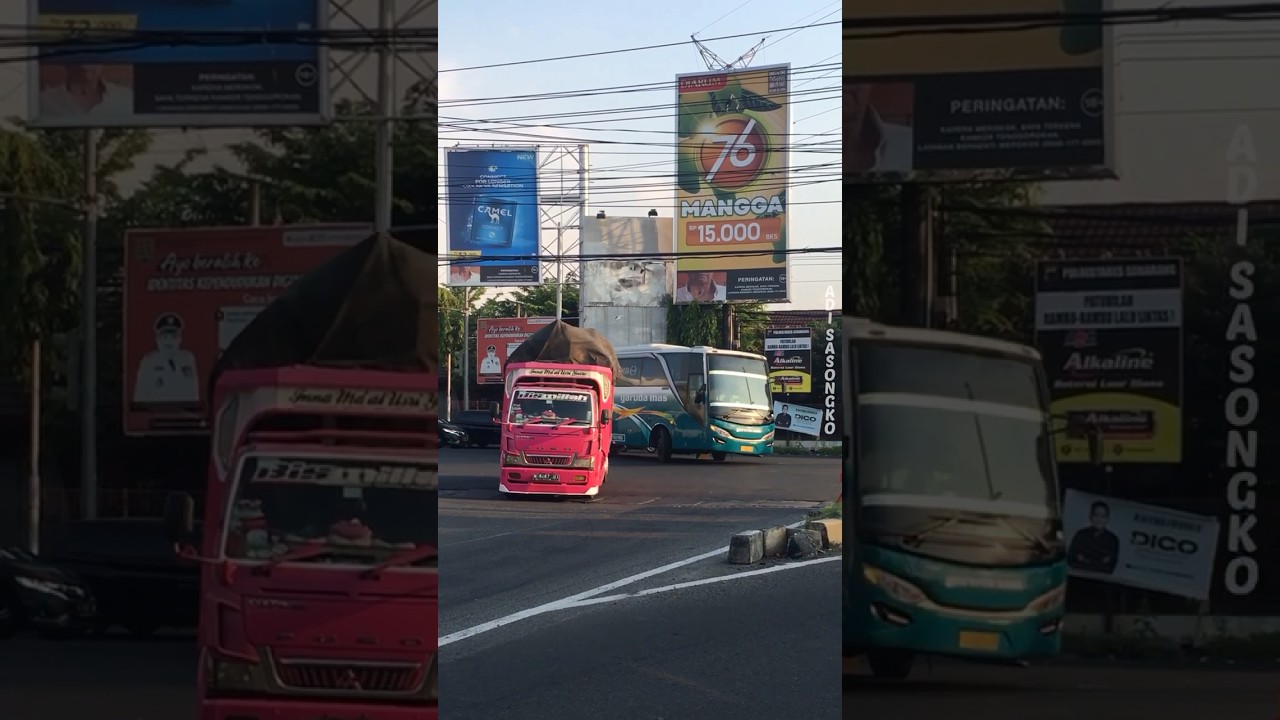 Garuda Mas single glass masuk tol‼️ #garudamas #jetbus #adiputro #busakap #shorts