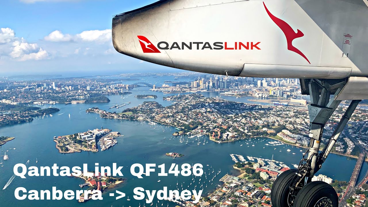 Qantas Link Dash 8 Q300 Flight Review, My Last Minute Flight from Canberra to Sydney Stunning views
