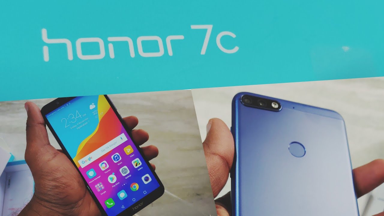Honor 7C  Unboxing | 3GB+32GB | Blue Color |