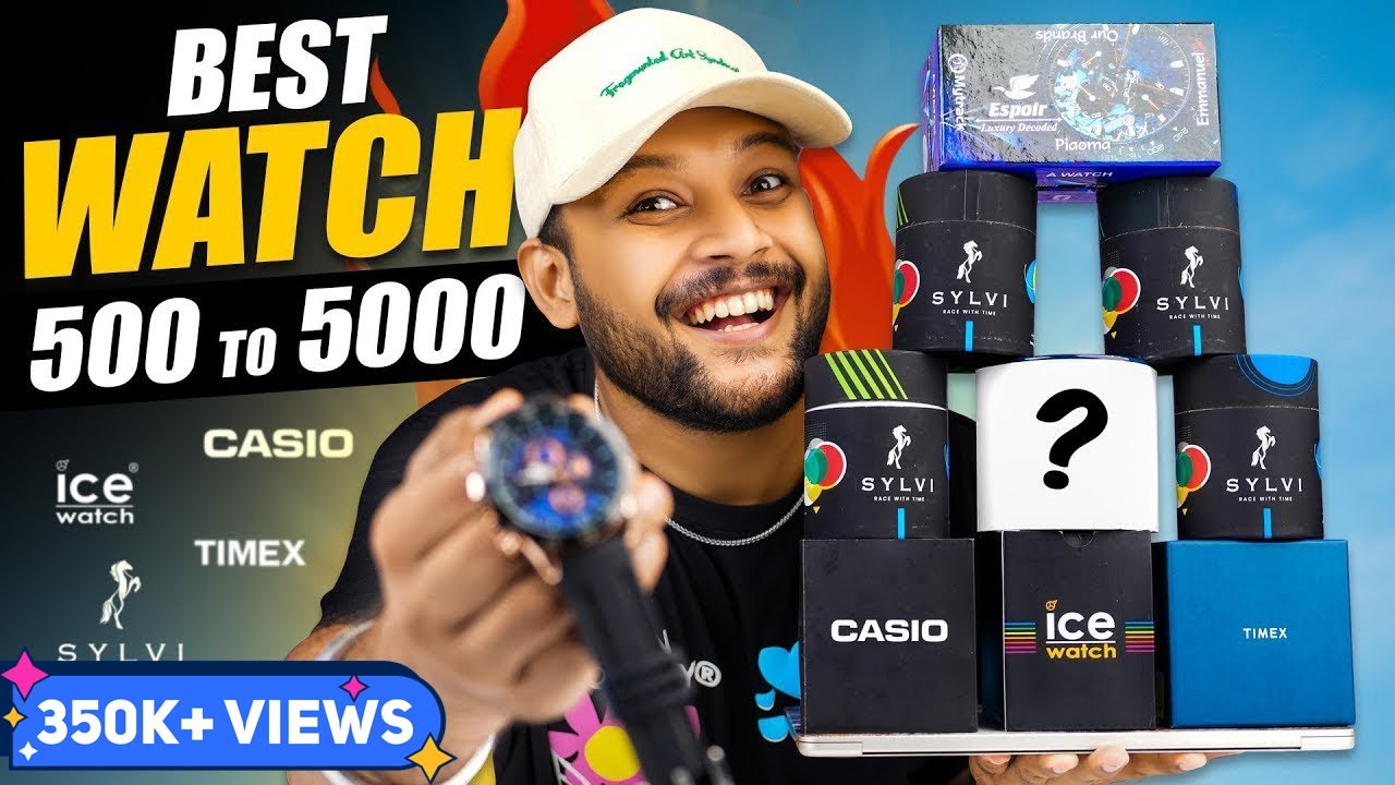 5 Best Watch For Men Under 500 to 5000🔥 Watch Haul Review 2025 | Casio, Timex, Sylvi | ONE CHANCE