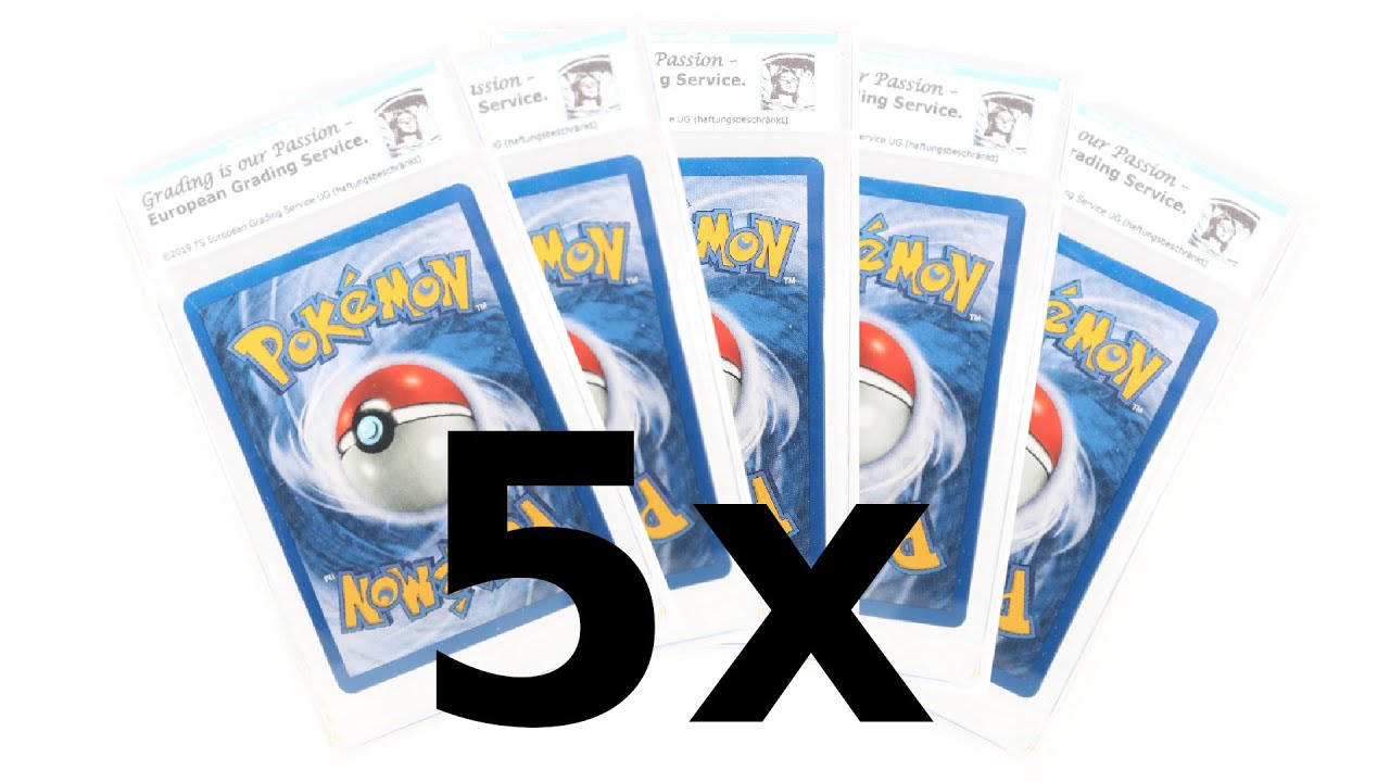 Meine ersten EGS/PSA Graded Pokemon Karten - Was für eine Wertung bekommen sie?