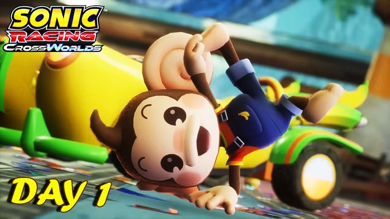 Aye aye AiAi Stop Monkeying Around and Stream Sonic Racing Cross Worlds🦔🤖🚗🌠🔴  LIVE!
