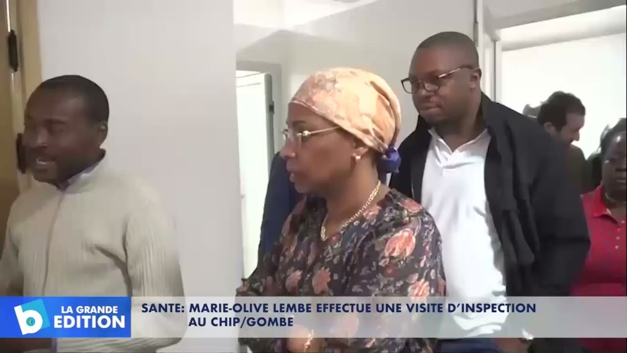 Santé: Marie Olive Lembe effectue une visite d’inspection au CHIP/Gombe