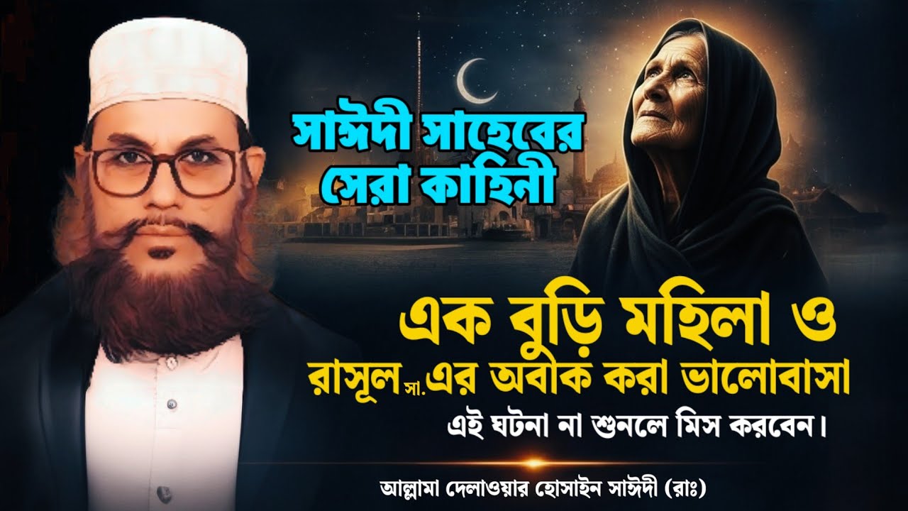 শুনে কলিজা ঠাণ্ডা হয়ে যাবে! এক বুড়ি মহিলার কান্নাভেজা ঘটনা। Allama Delwar Hussain Saidee