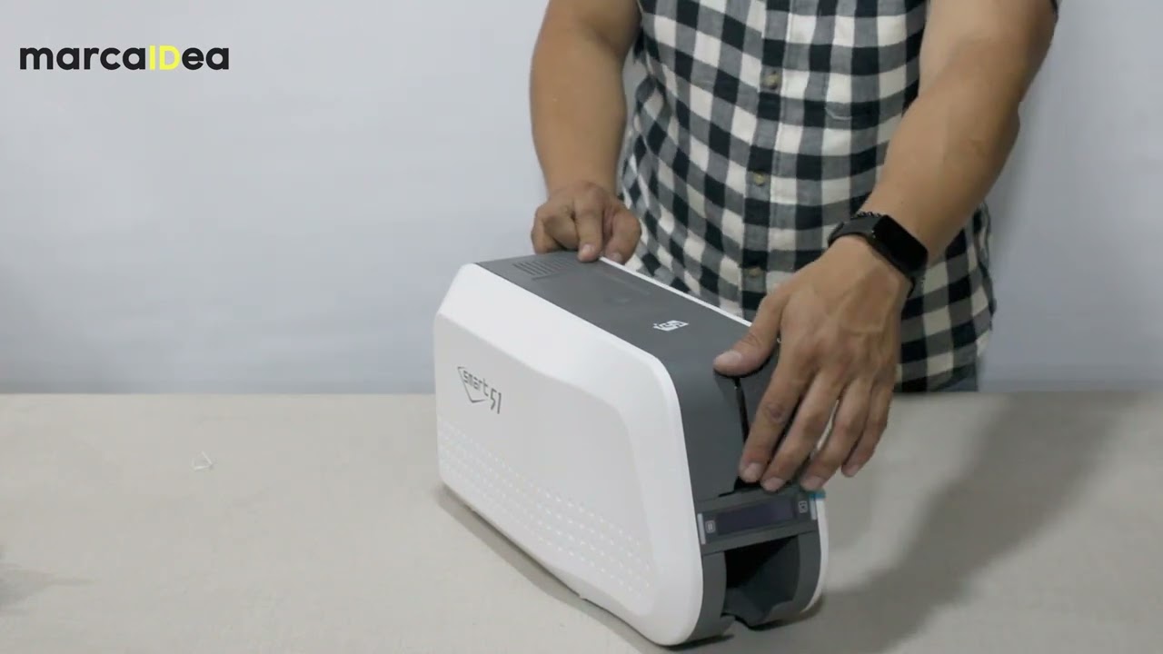 Instalación de cinta color impresora  SMART 51