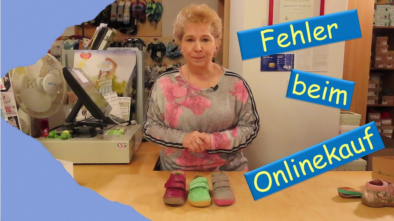 Fehler beim Onlinekauf von Kinderschuhen.