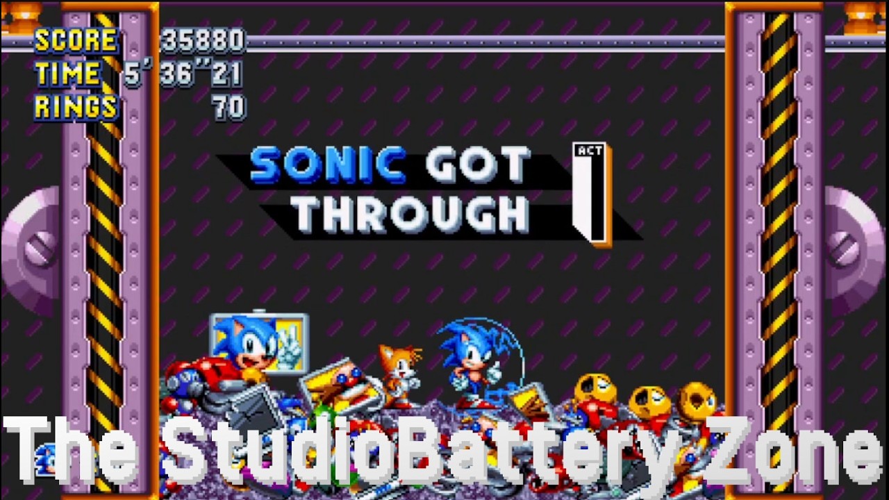 Sonic Mania: The StudioBattery Zone (Studiopolis & Flying Battery Zones)