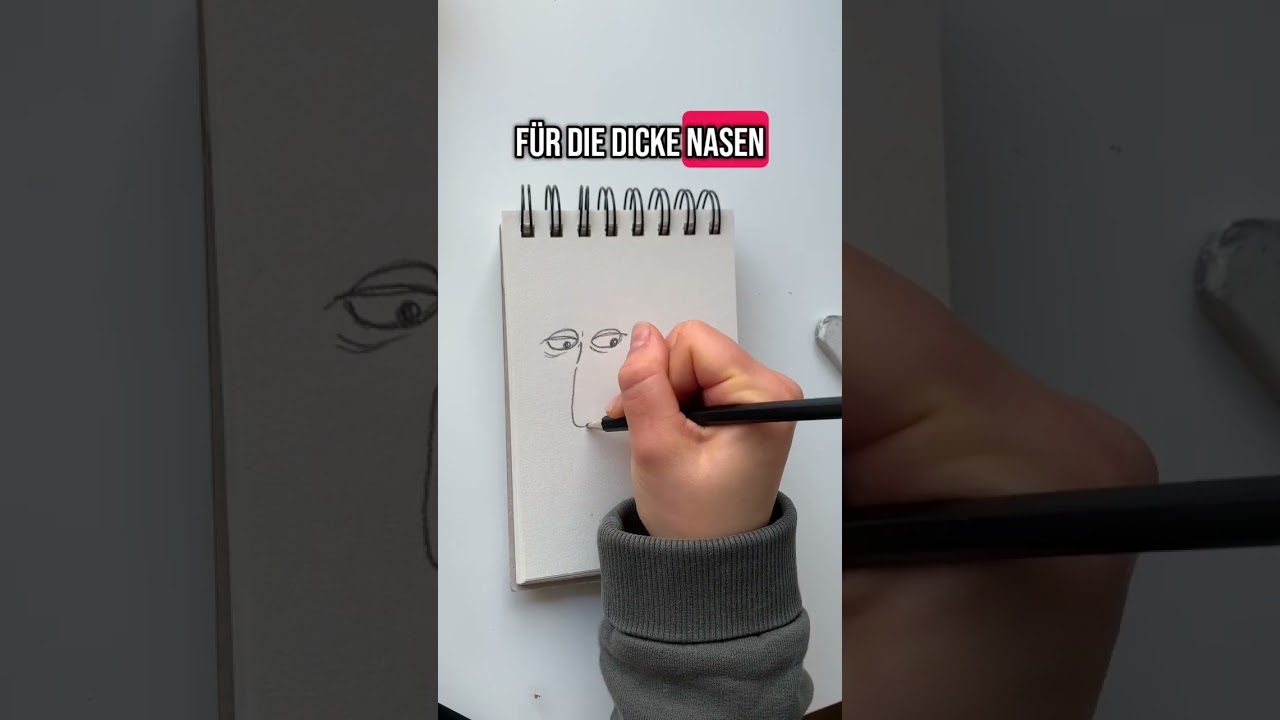 Zeichne ein Comic Gesicht mit mir ✍🏼 #zeichnen #zeichnenlernen #tutorial #gesicht #comic