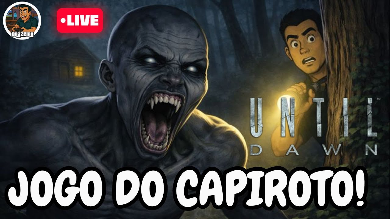 😱 1ª LIVE de 2026 💀 UNTIL DAWN – JOGO DO CAPIROTO PARTE #3  🕯️🎮 Gameplay Cheio de Escolhas