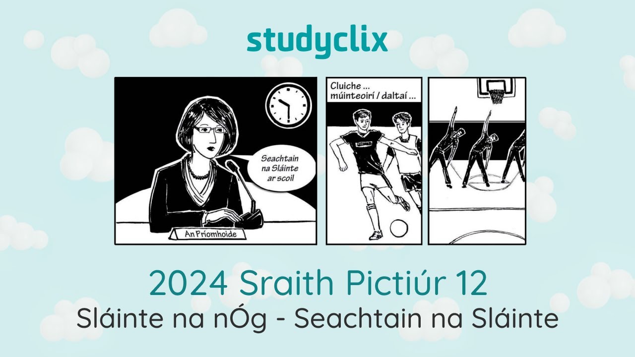 12. LC Irish Picture Stories: 2024 Sraith Pictiúr 12 - Sláinte na nÓg - Seachtain na Sláinte