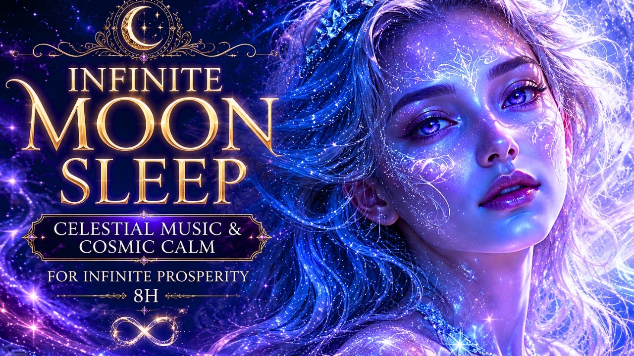 Infinite Moon Sleep 🌕 Deep Sleep Music for Insomnia Relief & Stress Reduction (8 Hours)