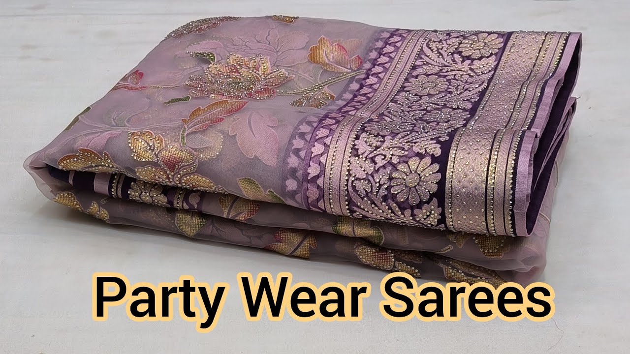 Party Wear Sarees|Satin Silk Sarees|Chiffon Saree#Newfancysaree2026#newtrendingsaree 